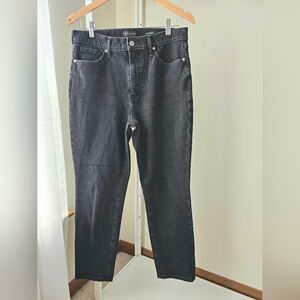 Banana Republic Black Denim High Rise Slim Jeans